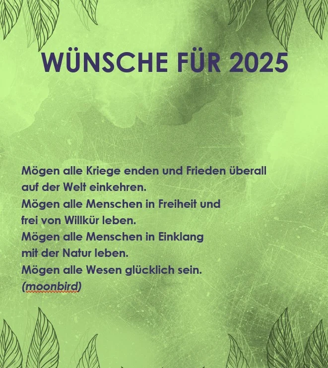 Neujahrswünsche 2025